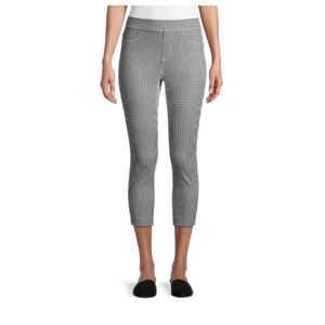 NWT Checkered Printed Capris